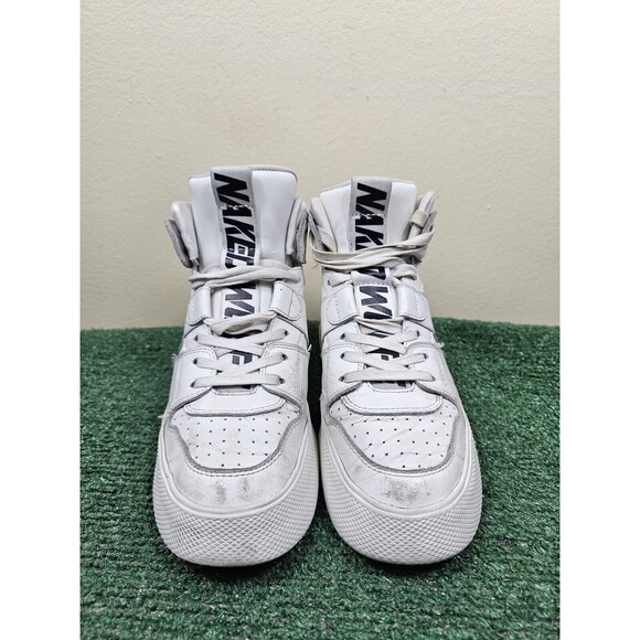 Naked Wolfe Phantom Womens Leather High Top Sneakers White Size 7 - Picture 2 of 13